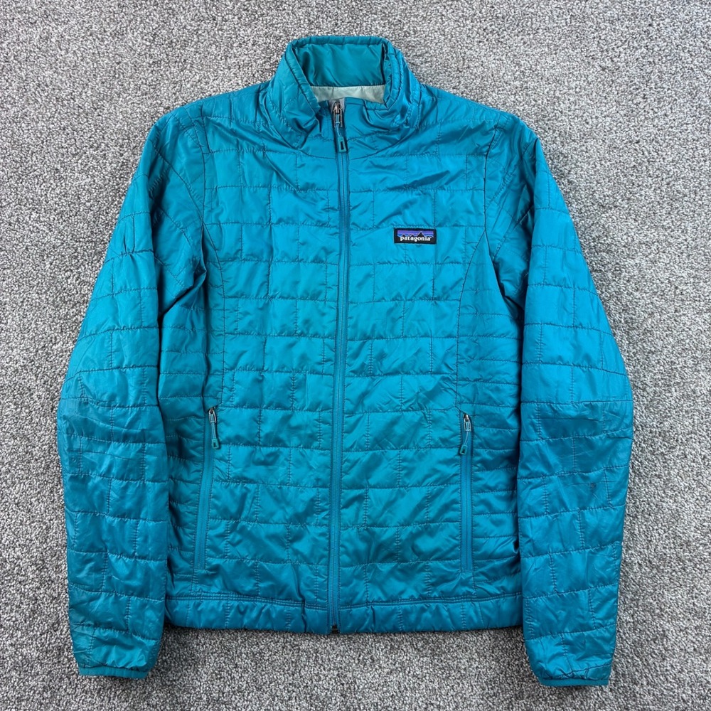 Patagonia Nano Puff Jacket Womens S Blue Quilted Lightweight Insulated 84216